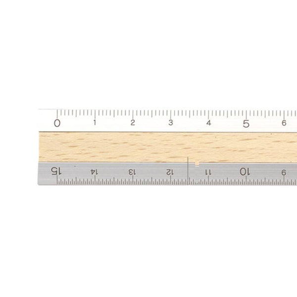 Midori 금속 및 목재 미터법 자 15cm 42257006