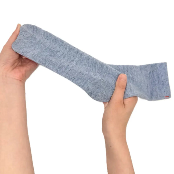 MinaFit 코튼 스트레치 크루 양말 남녀공용 프리 사이즈 22-29 cm - 그레이