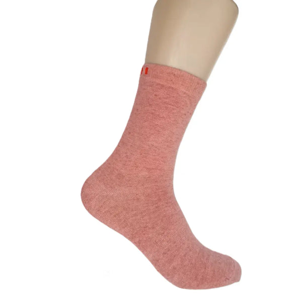 MinaFit 코튼 스트레치 크루 양말 남녀공용 프리 사이즈 22-29 cm - 그레이