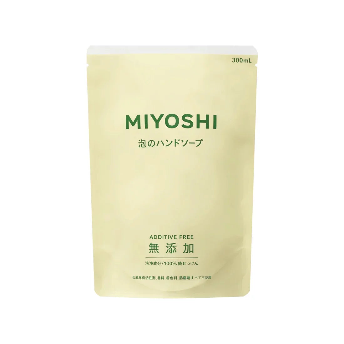 미요시 무첨가 순한 거품 핸드 비누 리필 300ml