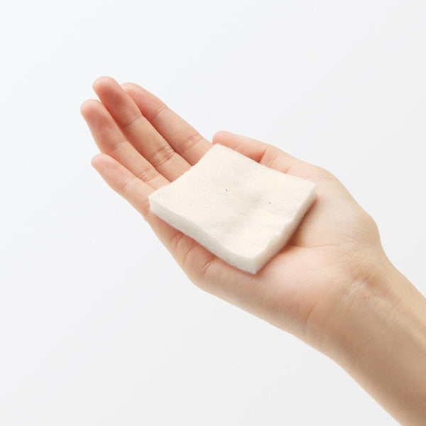 무인양품 컷 코튼 에크루 무표백 페이셜 코튼 패드 60x50mm 180개