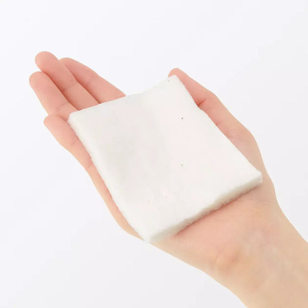 무인양품 컷 코튼 에크루 무표백 페이셜 코튼 패드 대형 90x70mm 88개