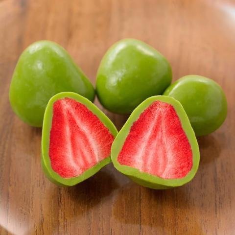 무인양품 말차 녹차 초콜릿 코팅 딸기 50g