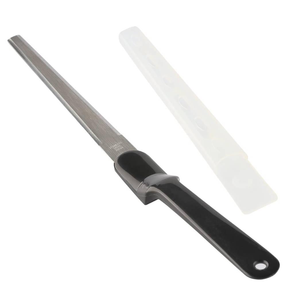 Nikken 유연한 종이 칼 스테인레스 스틸 블레이드 안전 캡 220mm 포함