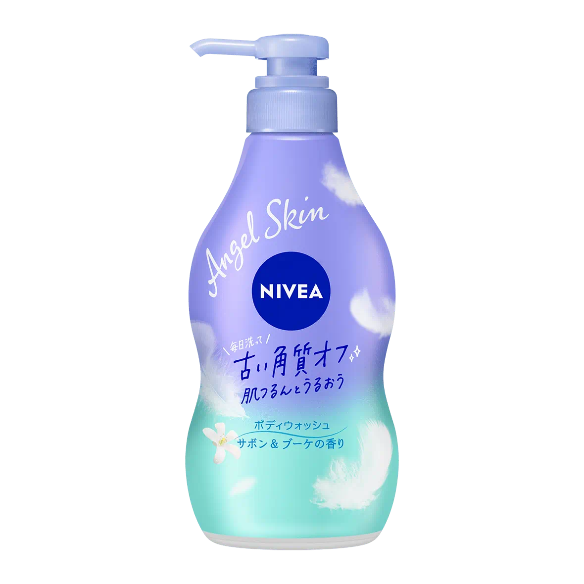 니베아 엔젤 스킨 바디 워시 비누 & 부케 향기 펌프 병 480ml