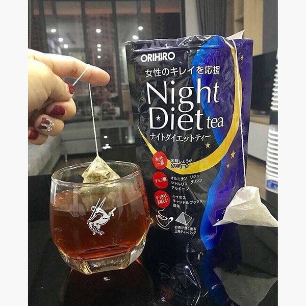 오리히로 나이트 다이어트 티 일본식 취침 티백 20ct.