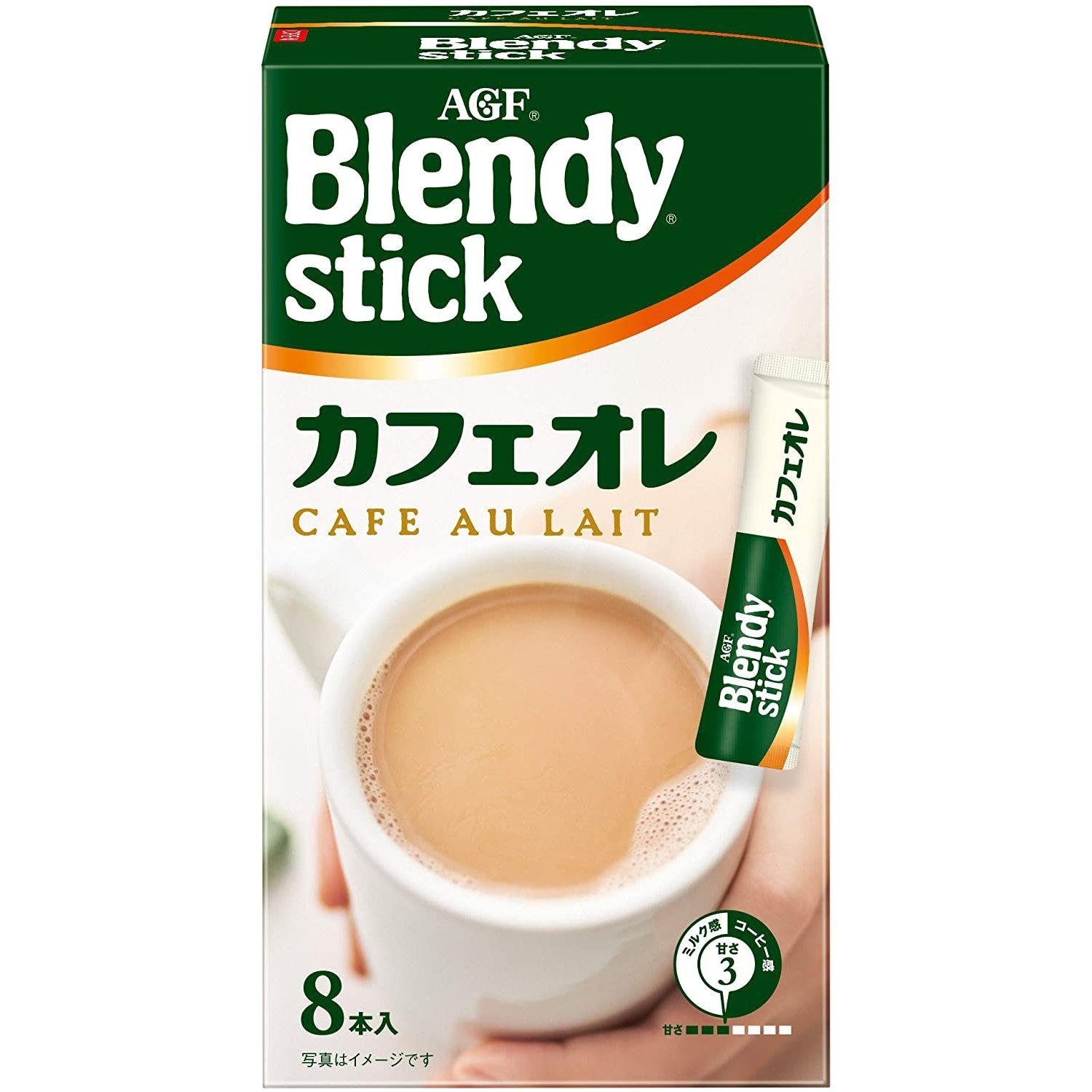 AGF 블렌디 스틱 카페오레 인스턴트 커피 + 우유 8스틱