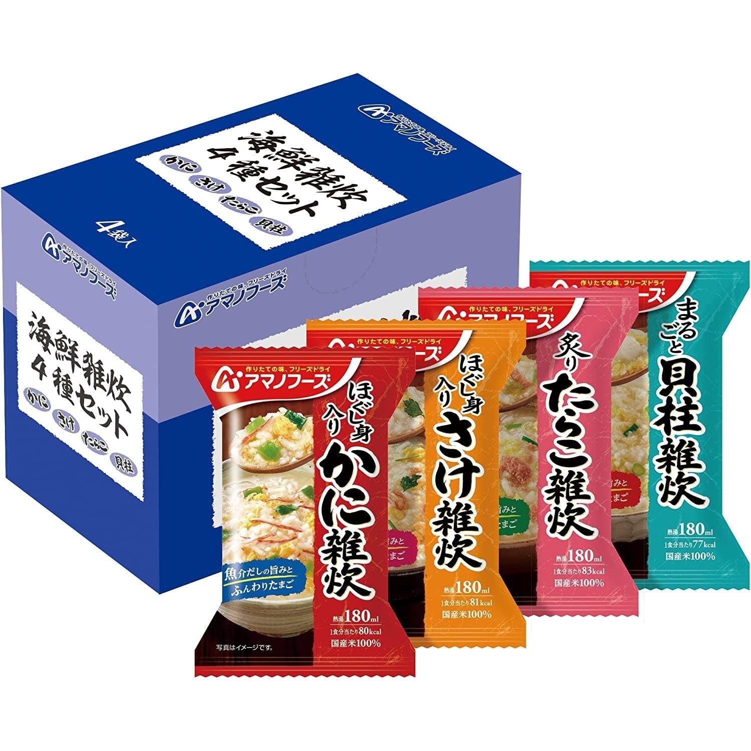 아마노식품 해산물 리조또 동결건조식품 4인분