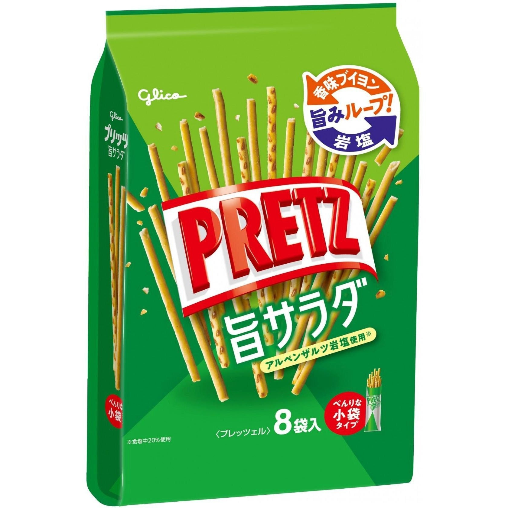 글리코 프레츠 샐러드 비스킷 스틱 118g (6개입)