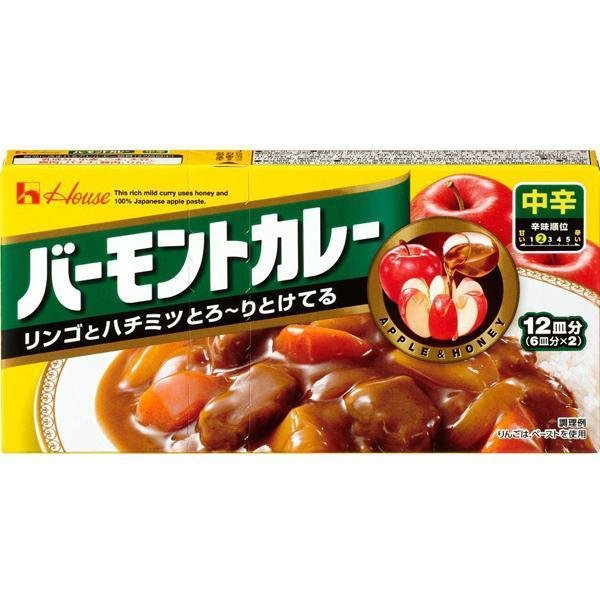 하우스푸드 버몬트 일본식 카레 루 소스 중간맛 230g