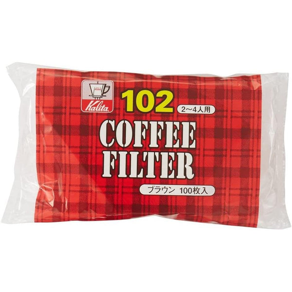 칼리타 표백되지 않은 원뿔 모양 커피 필터 NK102 100ct.