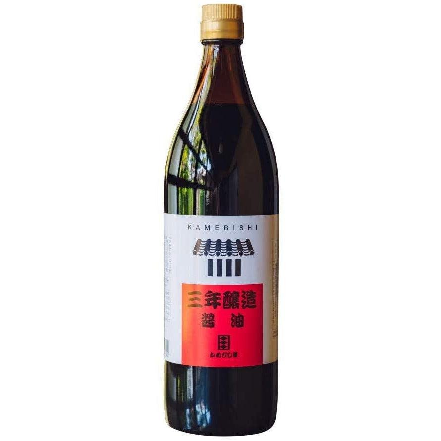 가메비시 간장 3년 숙성 사이시코미 간장 900ml