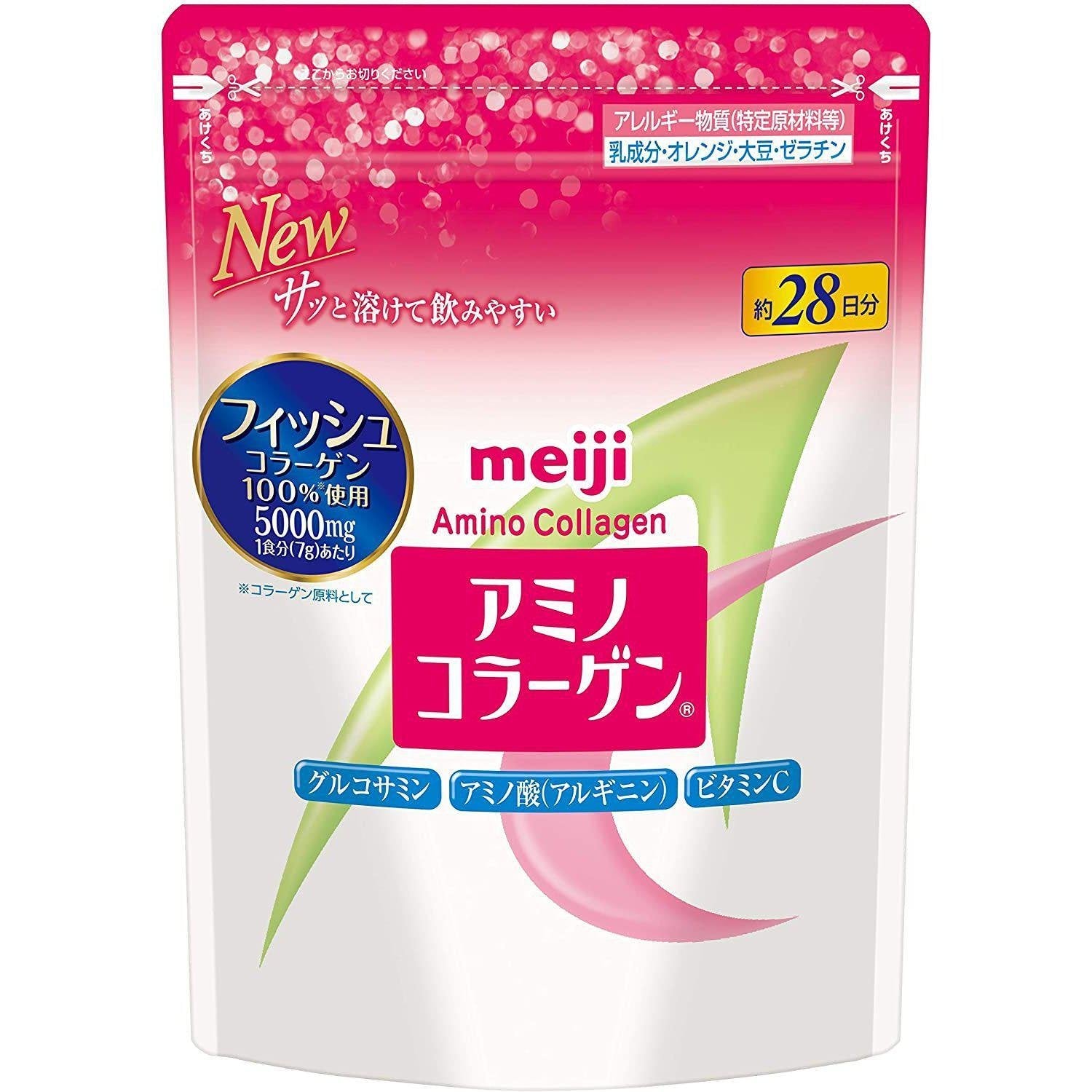 메이지 아미노 콜라겐 파우더 미용보조식품 196g (28일분)