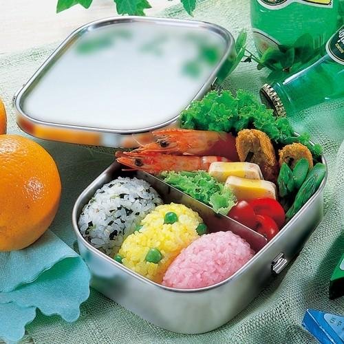 공방 아이자와 대형 사각 도시락통 스테인리스 도시락통 1000ml