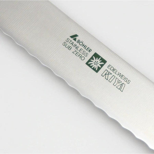 Kiya No.180 에델바이스 스틸 일본 빵 칼 225mm