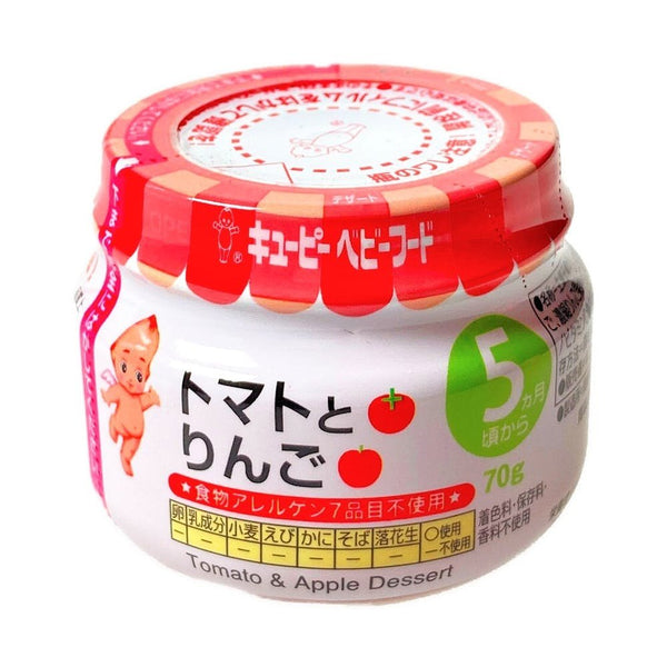 큐피 일본 이유식 토마토와 사과 디저트 +5M 70g