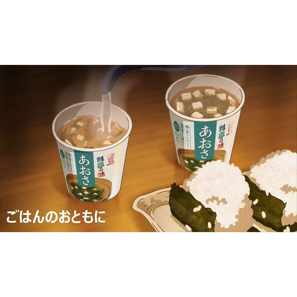 마루코메 료테이노 아지 컵 인스턴트 아오사 해초 된장국 22g