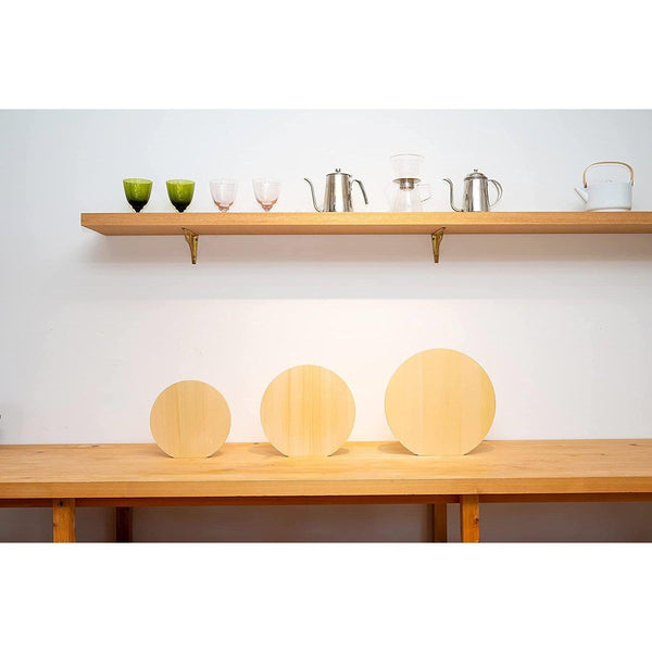 우메자와 원형 히바 편백 나무 도마 칼에 친화적인