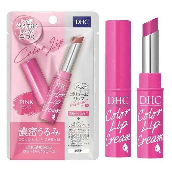 DHC 컬러 립 크림 무향 내츄럴 립스틱 핑크 1.5g
