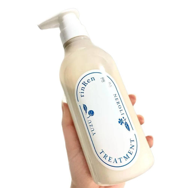 RinRen 트리트먼트 유자 & 네롤리 비건 헤어 스무딩 트리트먼트 480ml