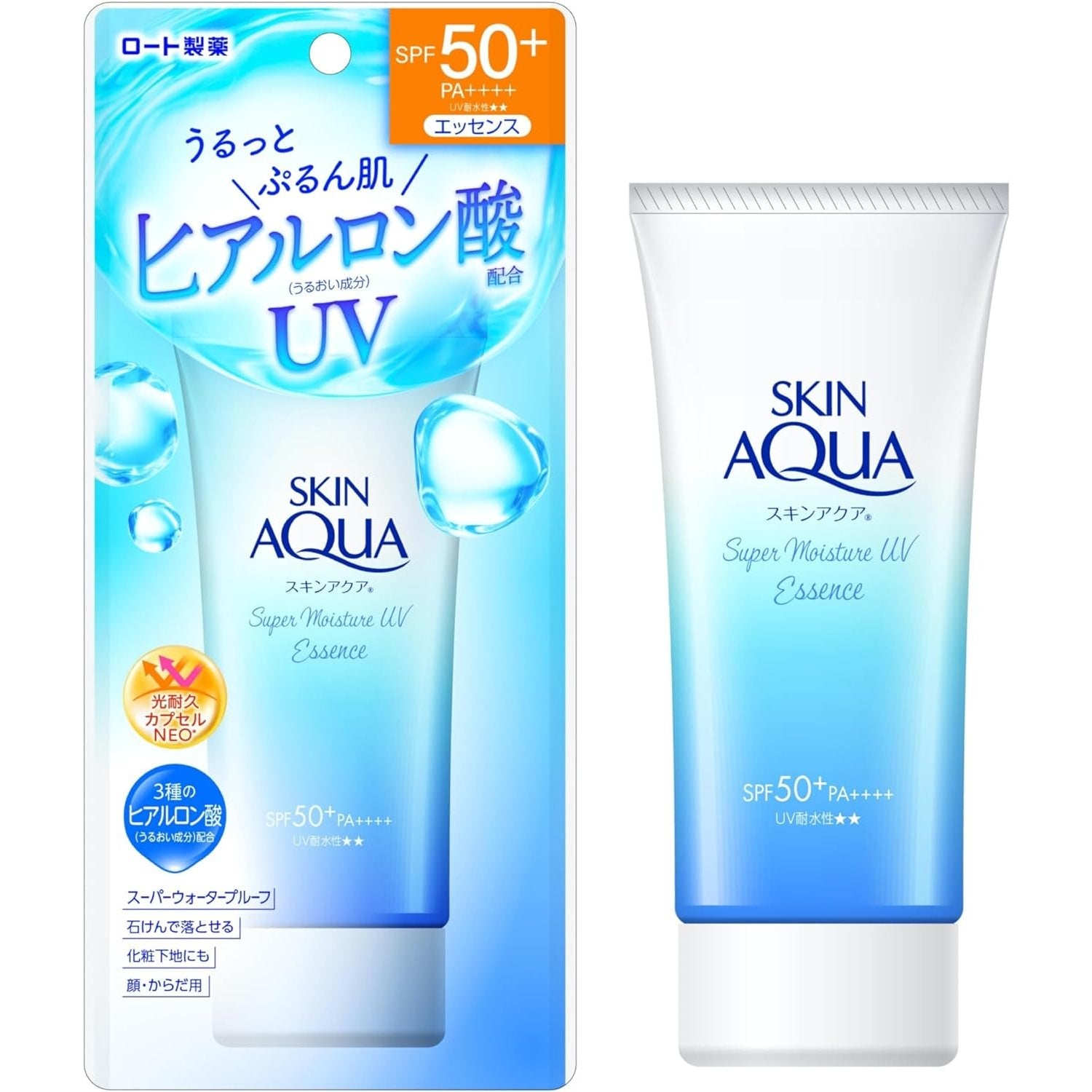 스킨 아쿠아 선스크린 슈퍼 모이스처 UV 에센스 SPF50+ 80g
