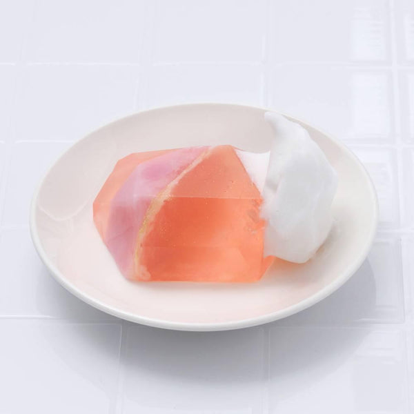로즈 쿼츠 쥬얼리 비누 핸드메이드 보습 핑크 크리스탈 바 비누 60g