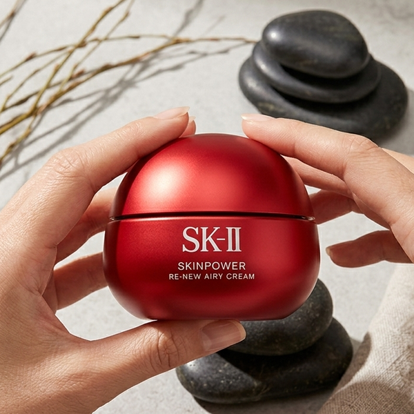 SK-II 스킨 파워 리뉴 에어리 크림 퍼밍 페이스 모이스처라이저 80g