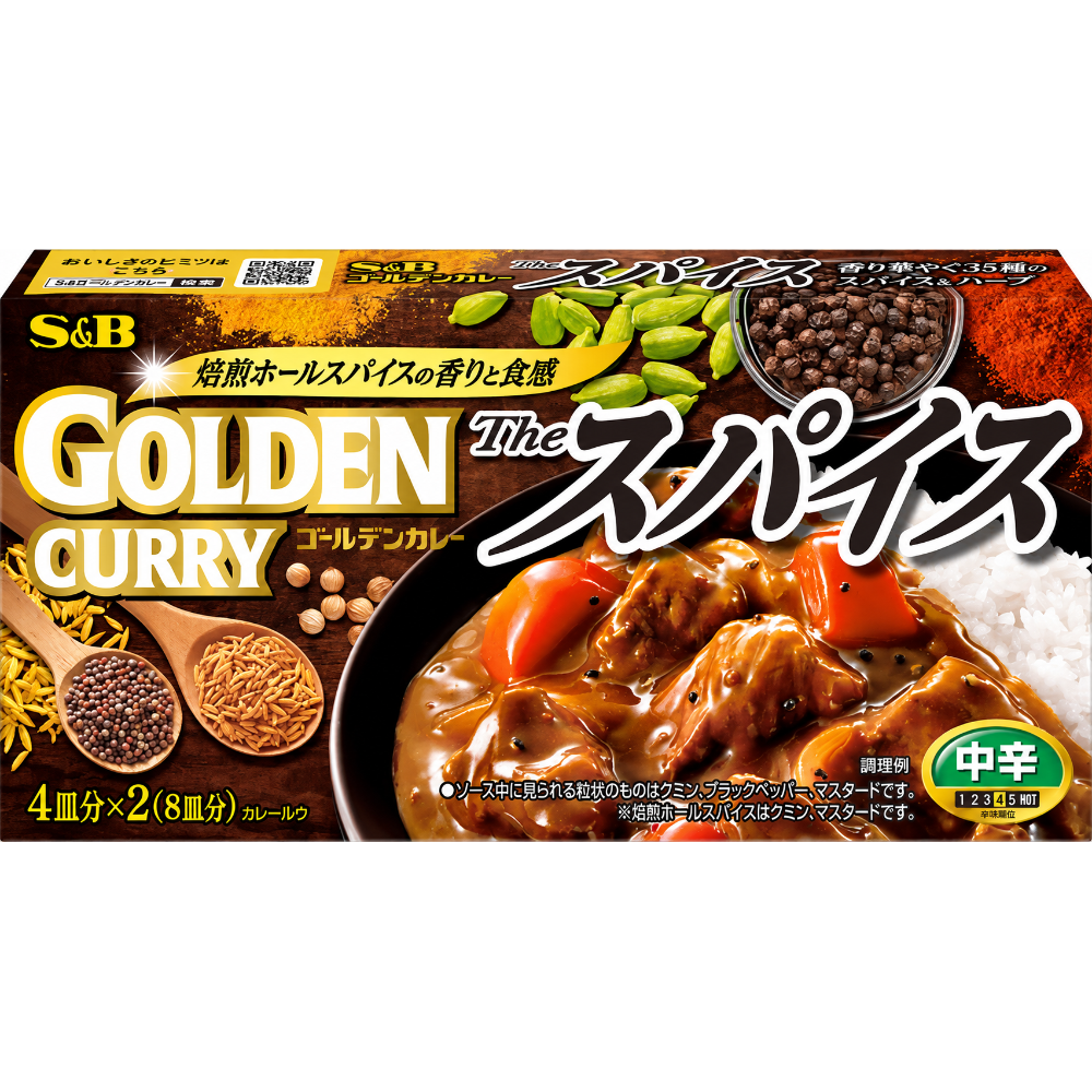 에스비 푸드 프리미엄 골든 일본 카레 루 블록 160g