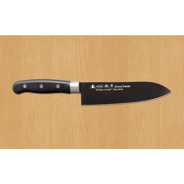 사타케 티타늄 코팅 3피스 일본식 칼 세트 블랙 주방용 칼