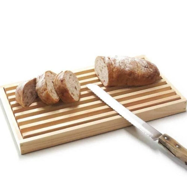 시만토 편백나무 빵 도마(부스러기 트레이 포함)