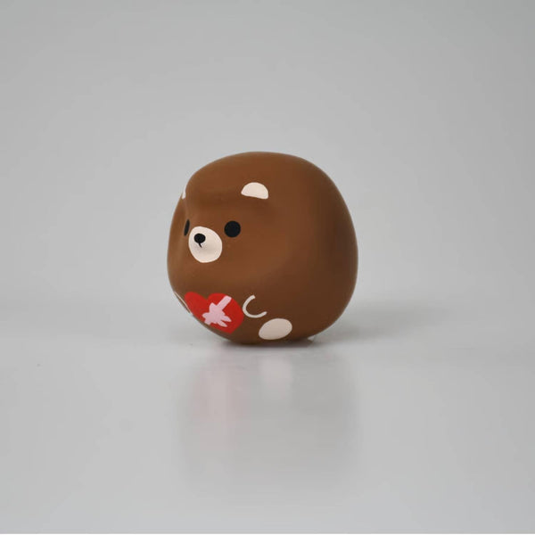 시라카와 다루마 귀여운 곰 다루마 인형 행운의 부적 4.5cm