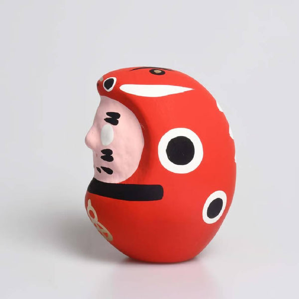 시라카와 다루마 레드 베코 다루마 인형 행운의 부적 8.5cm
