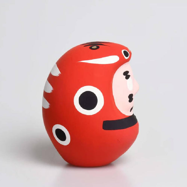 시라카와 다루마 레드 베코 다루마 인형 행운의 부적 8.5cm