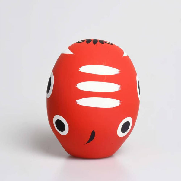 시라카와 다루마 레드 베코 다루마 인형 행운의 부적 8.5cm
