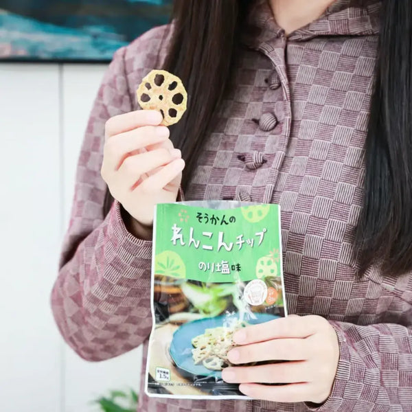 소칸김 렌콘칩 일본 해초맛 연근칩 18g (6개입)