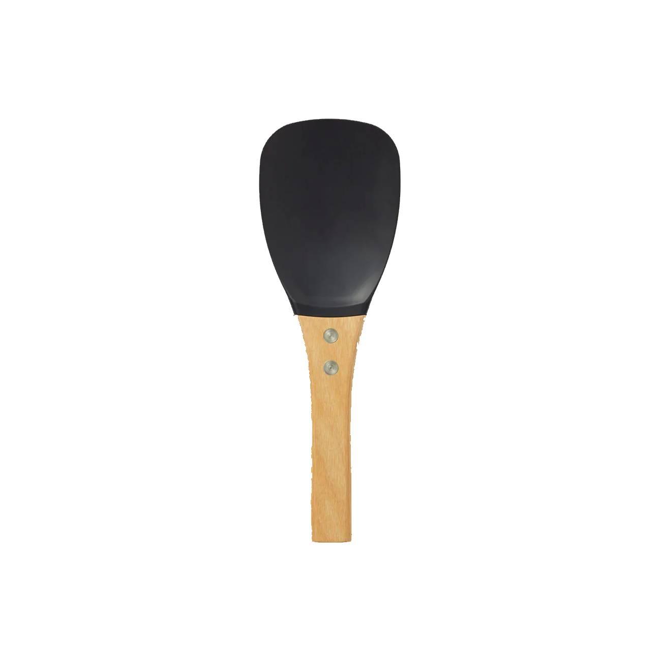나무 손잡이가 있는 세련된 붙지 않는 밥숟가락 20cm