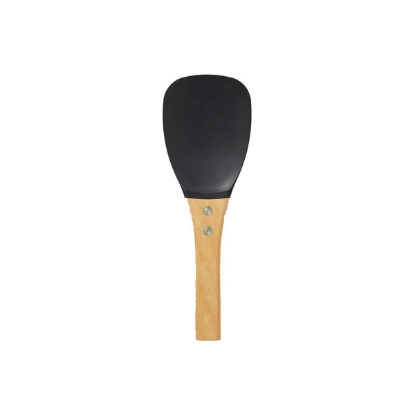 나무 손잡이가 있는 세련된 붙지 않는 밥숟가락 20cm