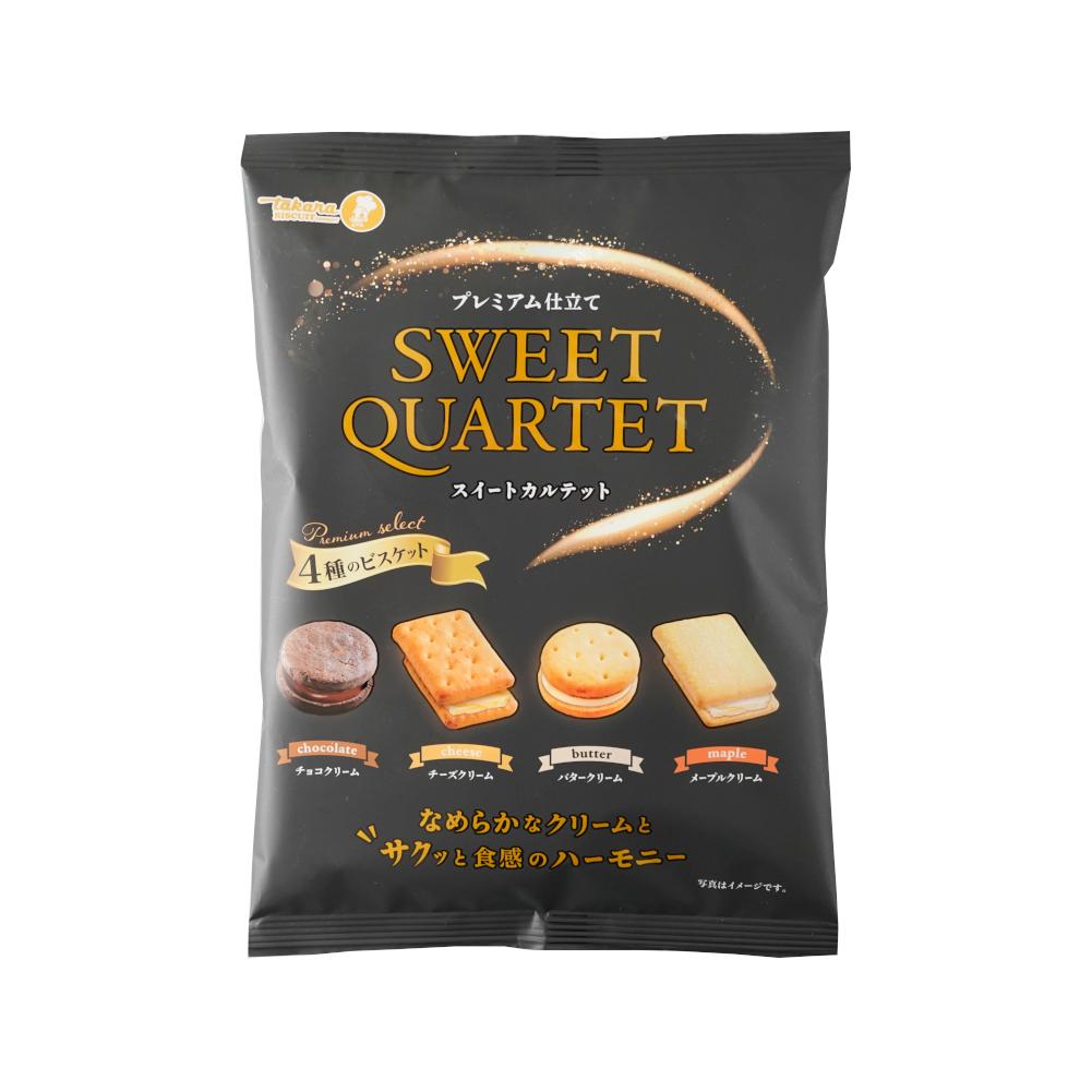 다카라 비스킷 스위트 콰르텟 크림 샌드위치 쿠키 모듬 127g