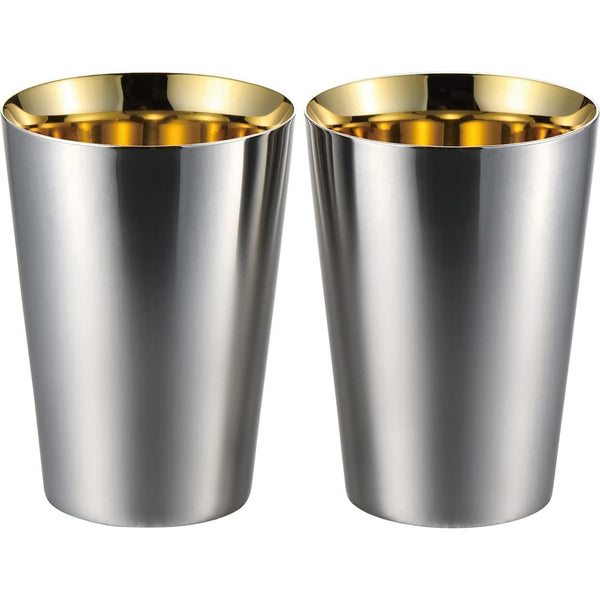 타쿠미야 더블월 24k 금도금 텀블러 270ml (2개 세트)