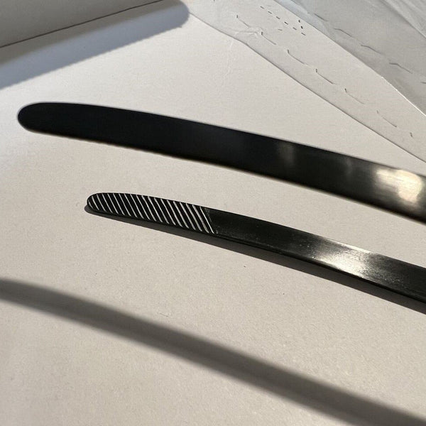 토다이 매트 블랙 스테인레스 스틸 야키니쿠 BBQ 클레버 집게 240mm