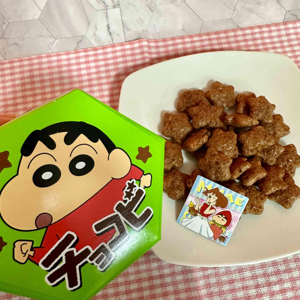 토하토 초코비 별모양 초코콘퍼프스낵 + 신짱스티커 25g (3개입)
