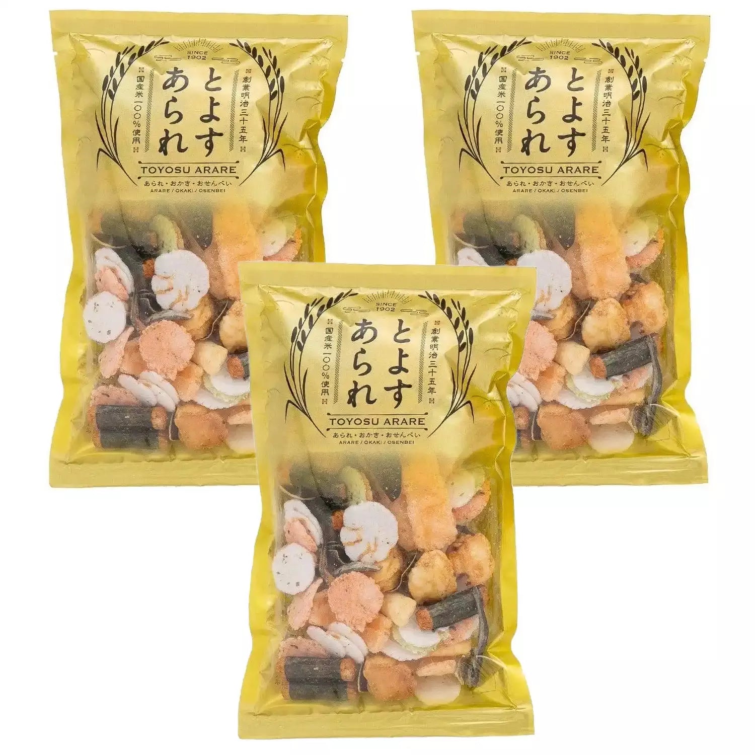 도요스 아라레 일본 센베이 9종 모듬 80g (3개입)
