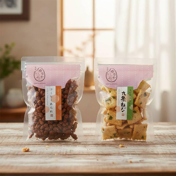 전통 센베이 구조 파를 넣은 쌀과자 58g