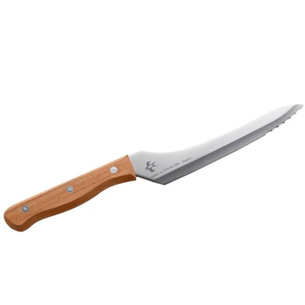 츠바메 미니 빵 칼 나무 손잡이 빵 슬라이서 31.5cm