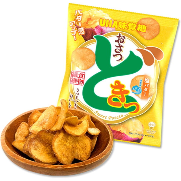 UHA 미카쿠토 오사츠도키 소금버터 고구마칩 65g (3개입)