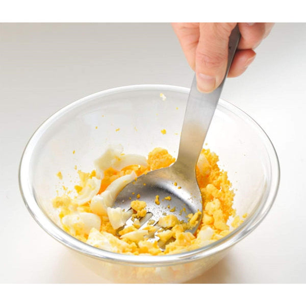 Uchicook 감자 으깨기 소형 스테인레스 스틸 매싱 포크 18cm