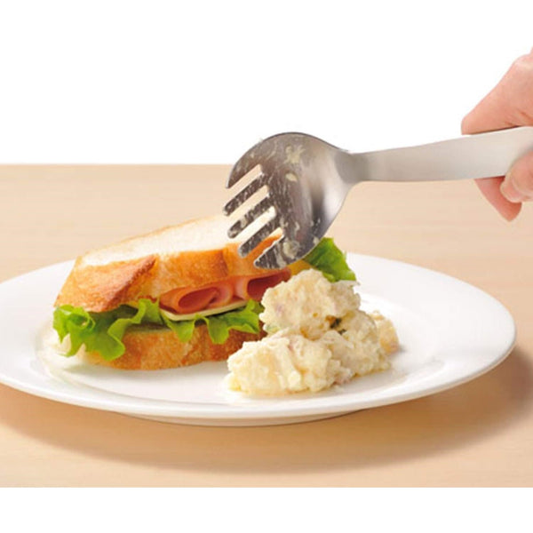 Uchicook 감자 으깨기 소형 스테인레스 스틸 매싱 포크 18cm