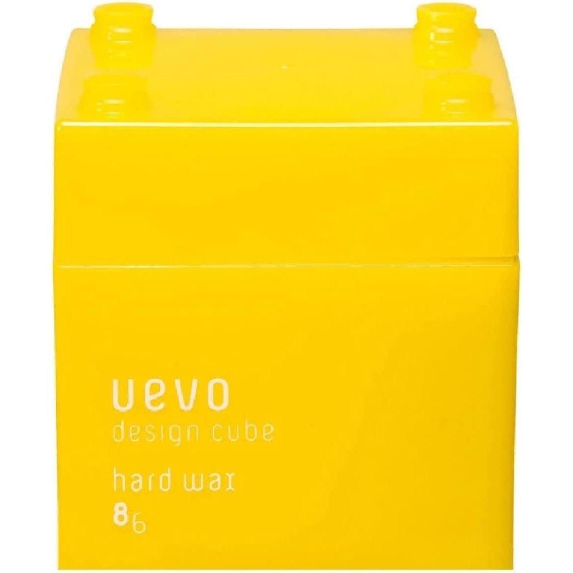 Uevo 디자인 큐브 하드 헤어 왁스 스트롱 홀드 매트 피니시 80g