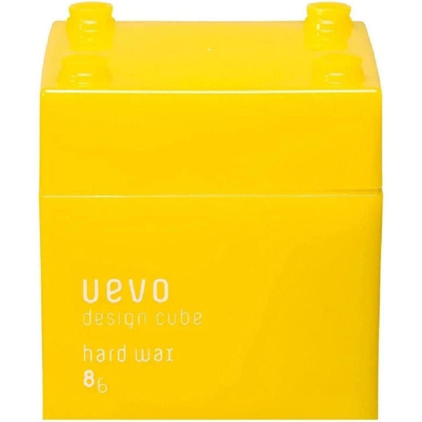 Uevo 디자인 큐브 하드 헤어 왁스 스트롱 홀드 매트 피니시 80g