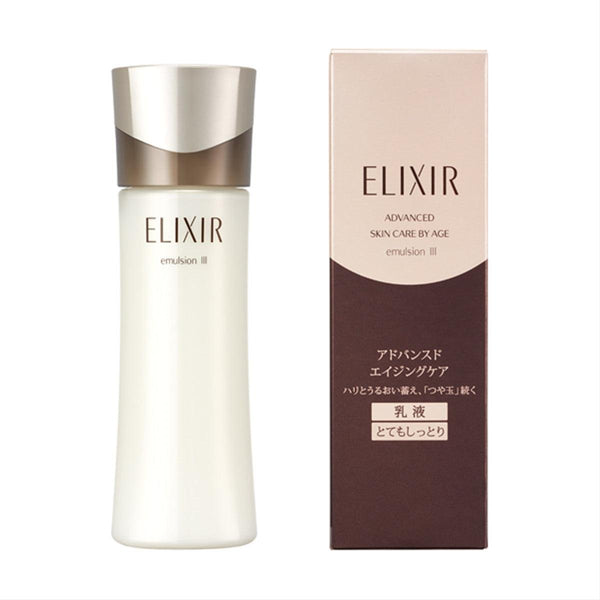 시세이도 엘릭서 어드밴스드 스킨 케어 바이 에이지 에멀젼(안티에이징 스킨 글로잉 페이스 밀크) 130ml